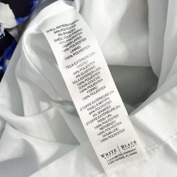 White House Black Market Floral Skirt Tiered Pencil Skirt Women’s Size 6 - Picture 9 of 9